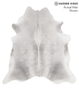 Medium Grey XX-Large Brazilian Cowhide Rug 7'7"H x 7'2"W #69332 by Hudson Hides