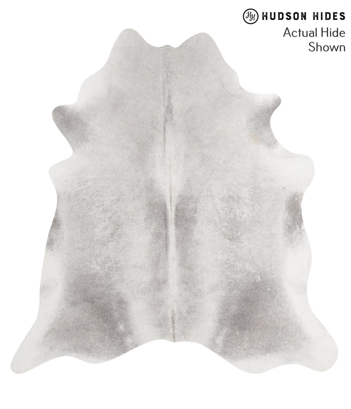 Medium Grey XX-Large Brazilian Cowhide Rug 7'7"H x 7'2"W #69332 by Hudson Hides