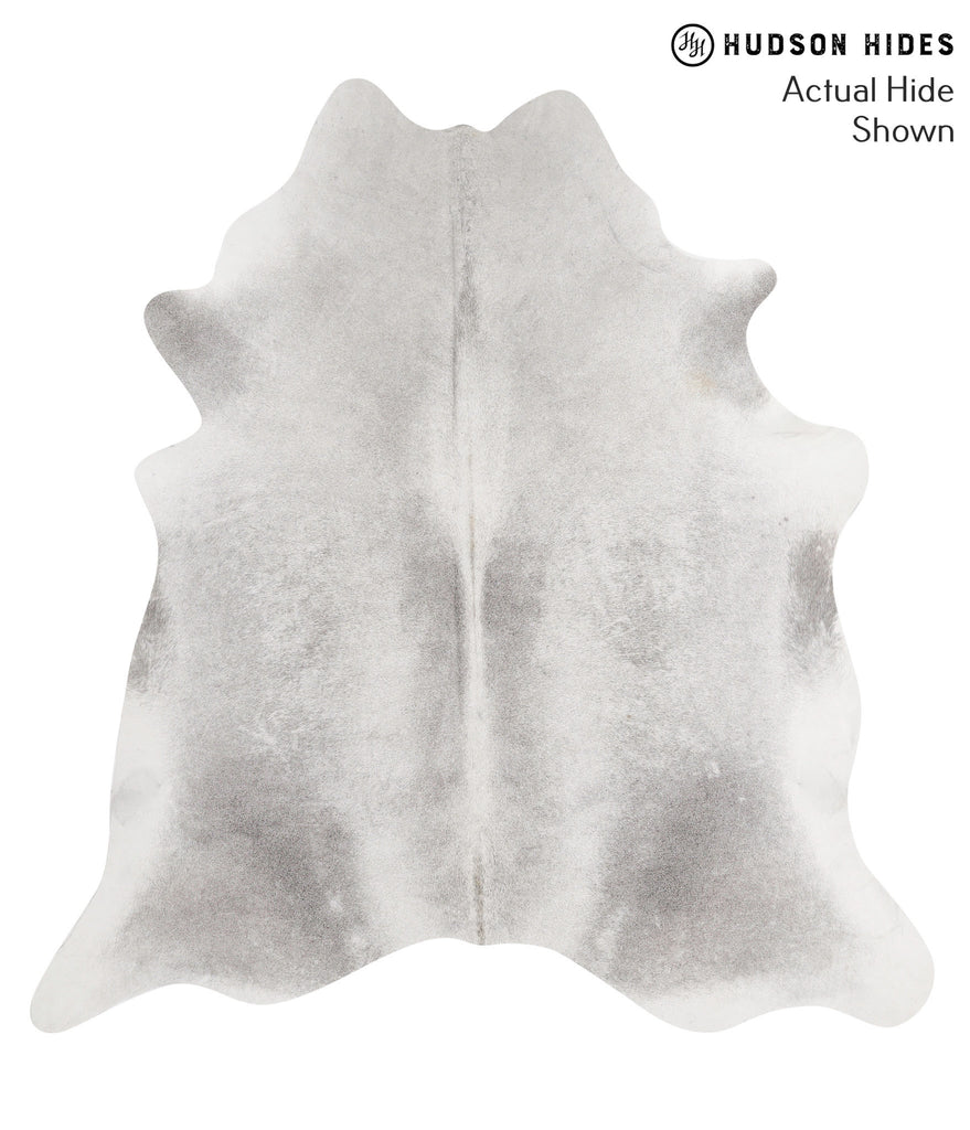 Medium Grey XX-Large Brazilian Cowhide Rug 7'7"H x 7'2"W #69332 by Hudson Hides
