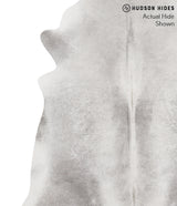 Medium Grey XX-Large Brazilian Cowhide Rug 7'7"H x 7'2"W #69332 by Hudson Hides
