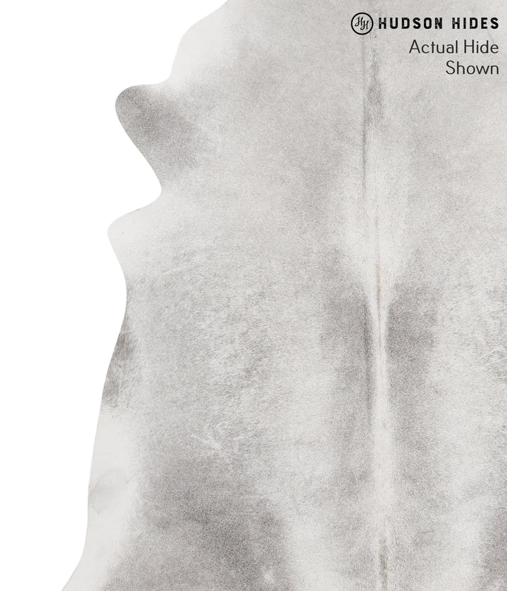 Medium Grey XX-Large Brazilian Cowhide Rug 7'7"H x 7'2"W #69332 by Hudson Hides