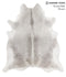 Medium Grey XX-Large Brazilian Cowhide Rug 7'7