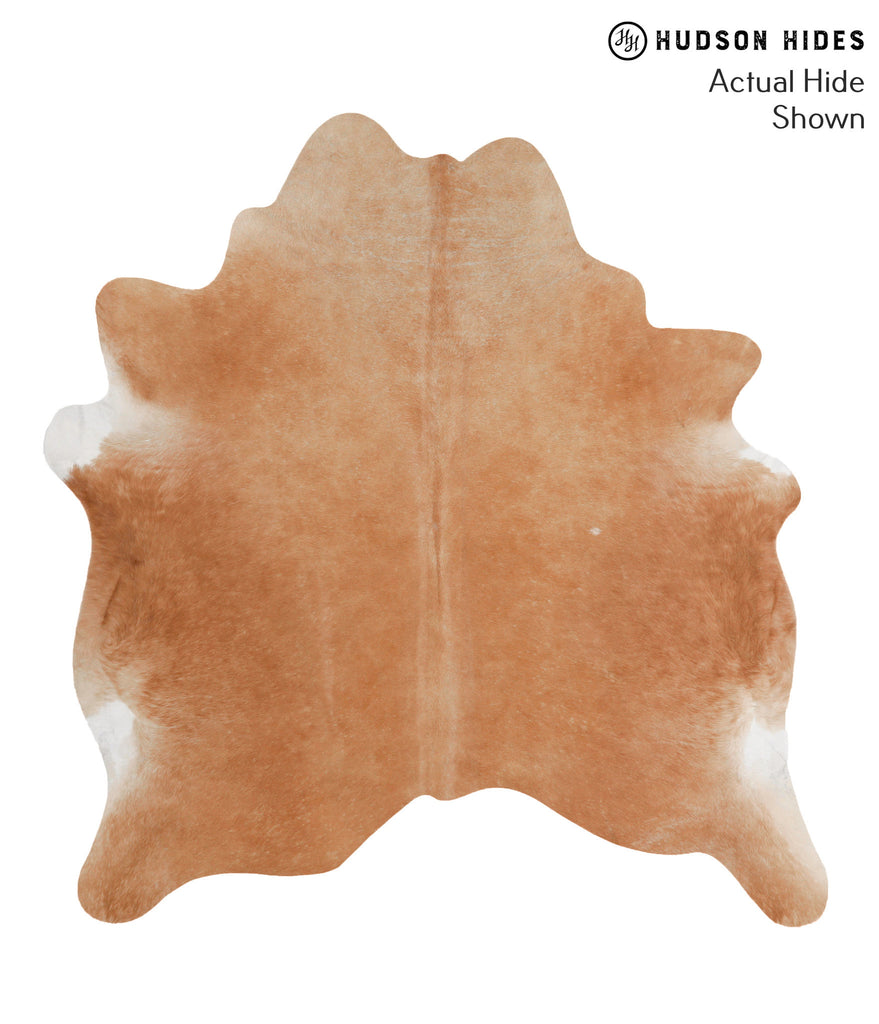 Solid Brown X-Large Brazilian Cowhide Rug 6'7"H x 6'3"W #69367 by Hudson Hides