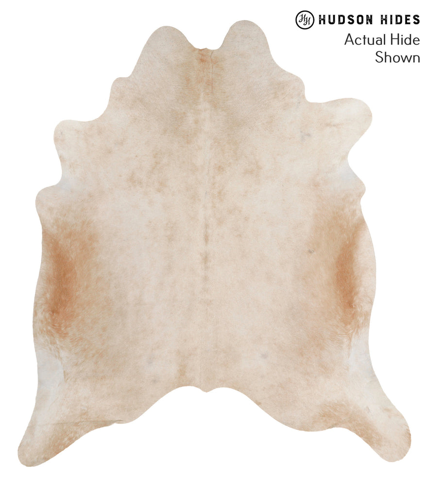Beige X-Large Brazilian Cowhide Rug 7'4"H x 6'6"W #69432 by Hudson Hides