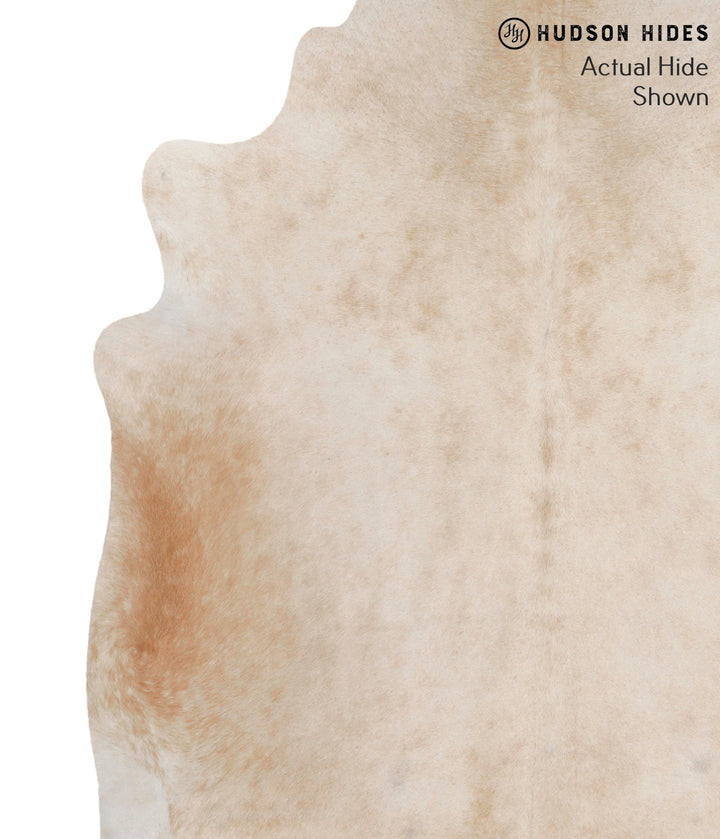 Beige X-Large Brazilian Cowhide Rug 7'4"H x 6'6"W #69432 by Hudson Hides