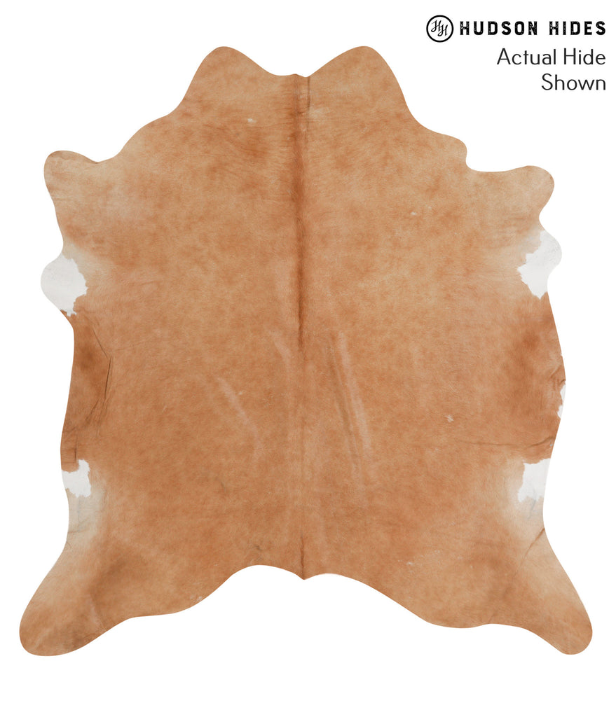 Solid Brown X-Large Brazilian Cowhide Rug 7'2"H x 6'8"W #69439 by Hudson Hides