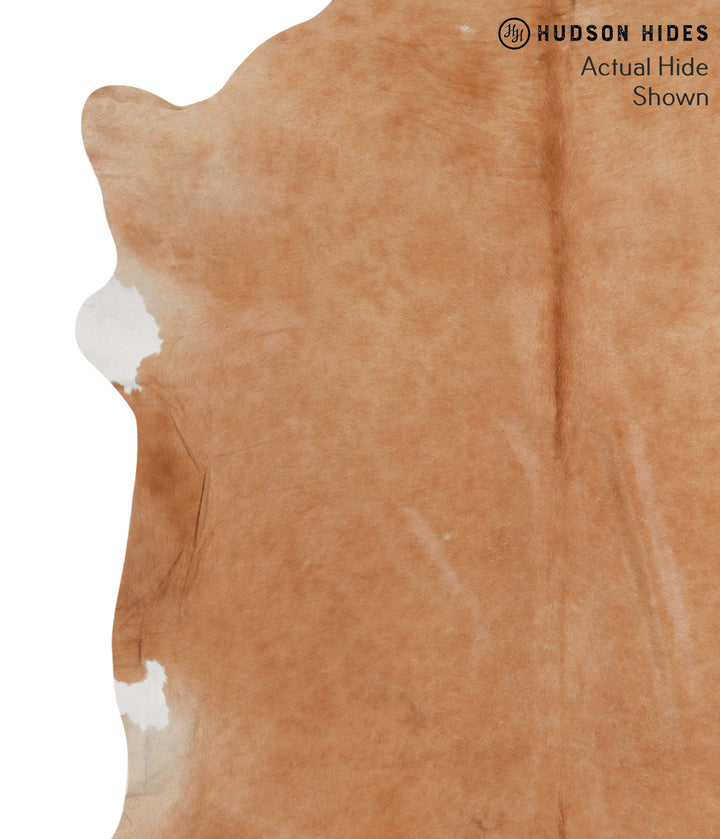 Solid Brown X-Large Brazilian Cowhide Rug 7'2"H x 6'8"W #69439 by Hudson Hides