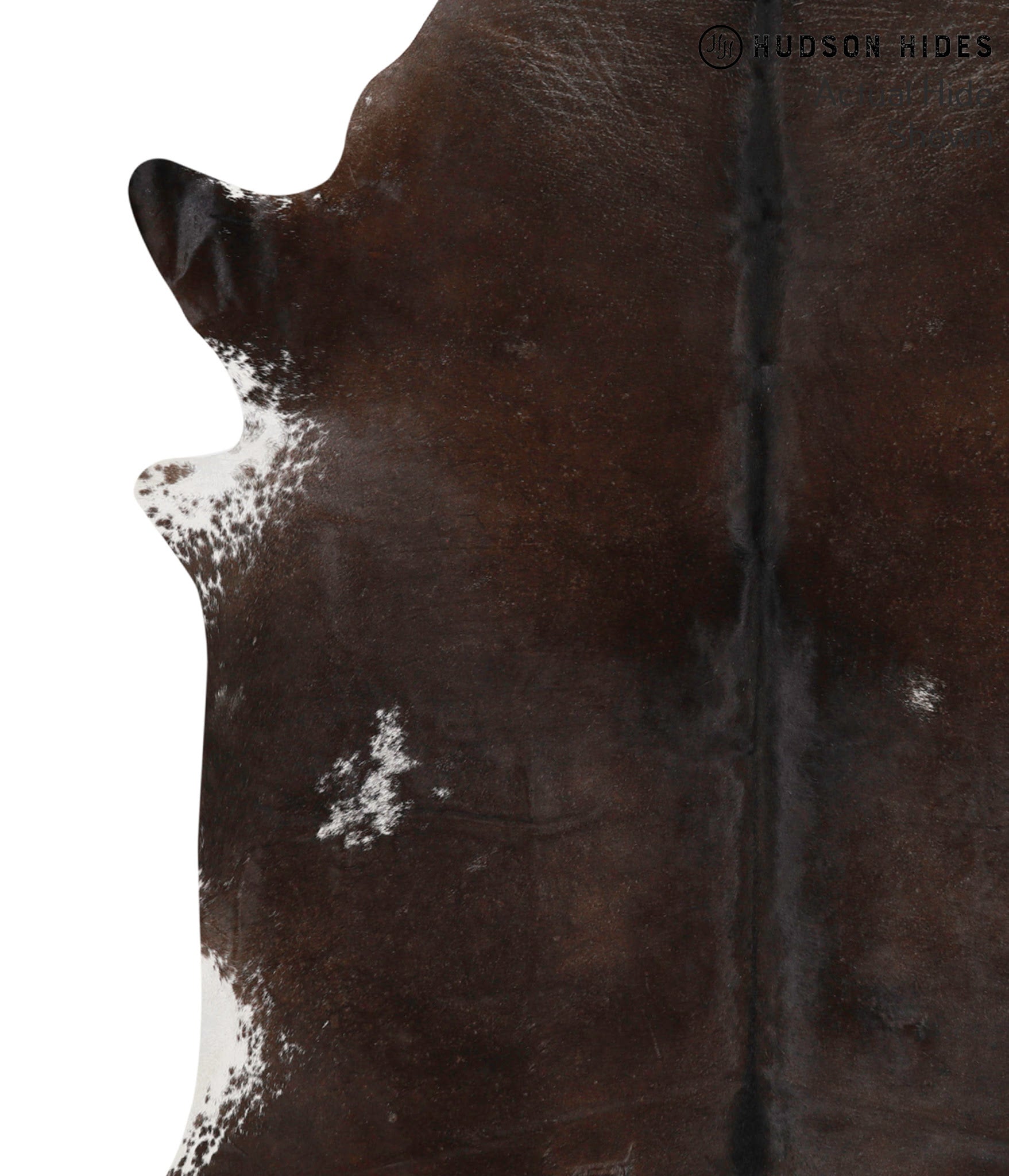 Chocolate and White Cowhide Rug #69464