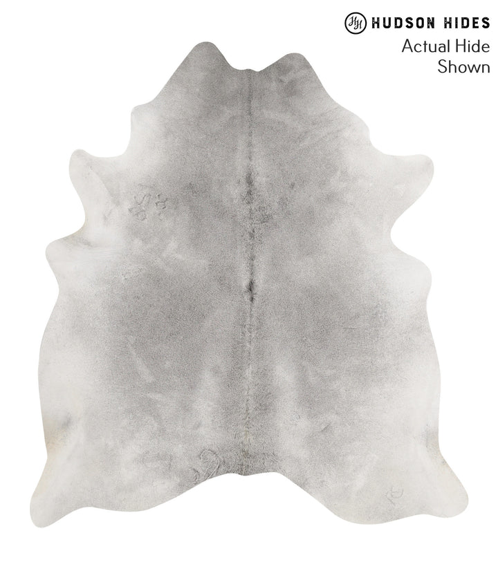 Medium Grey X-Large Brazilian Cowhide Rug 7'1"H x 6'4"W #69485 by Hudson Hides
