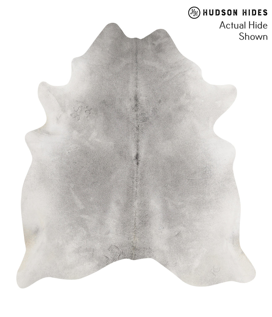 Medium Grey X-Large Brazilian Cowhide Rug 7'1"H x 6'4"W #69485 by Hudson Hides