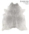 Medium Grey X-Large Brazilian Cowhide Rug 7'1