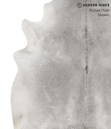 Medium Grey X-Large Brazilian Cowhide Rug 7'1"H x 6'4"W #69485 by Hudson Hides