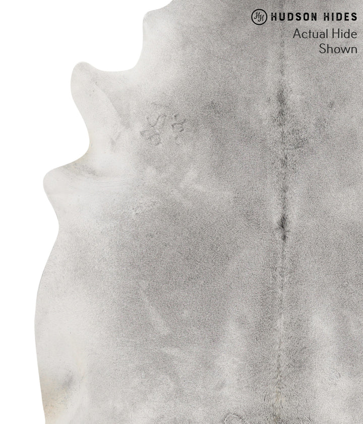 Medium Grey X-Large Brazilian Cowhide Rug 7'1"H x 6'4"W #69485 by Hudson Hides