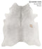 Medium Grey XX-Large Brazilian Cowhide Rug 8'0