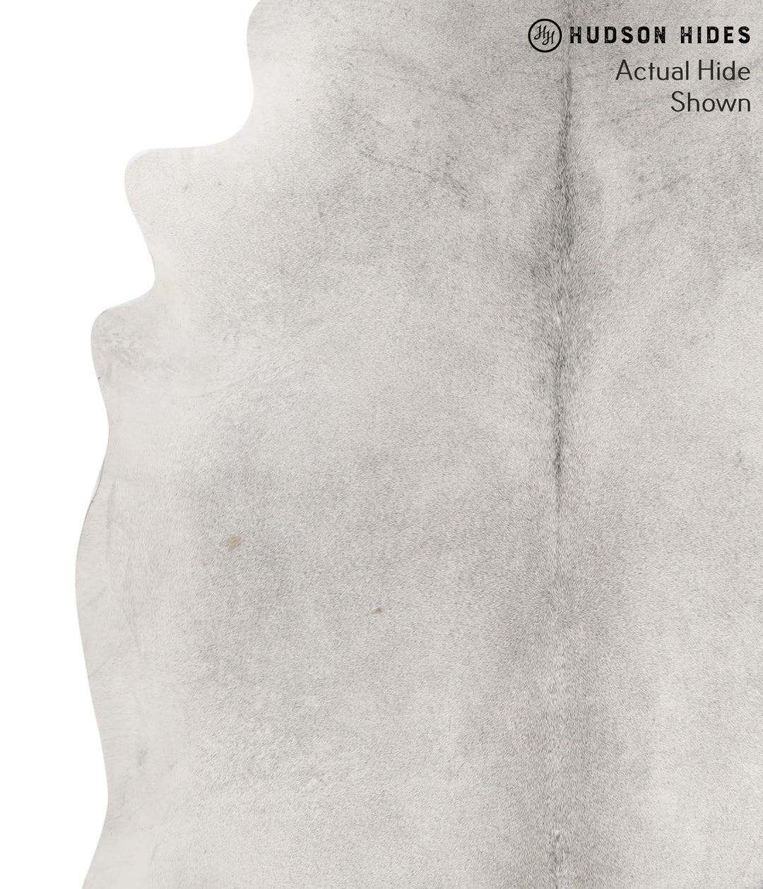 Medium Grey XX-Large Brazilian Cowhide Rug 8'0"H x 7'3"W #69503 by Hud