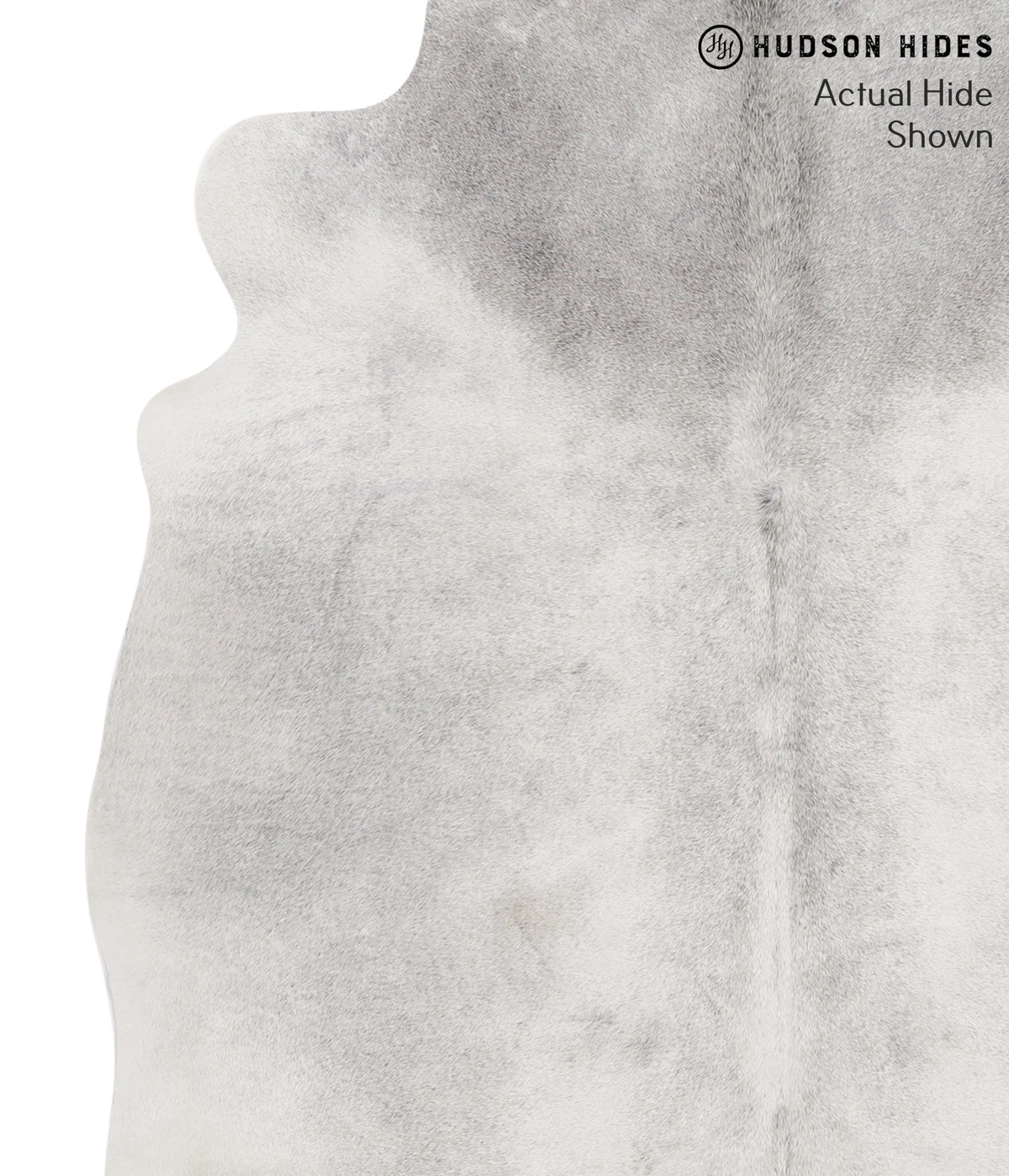 Medium Grey X-Large Brazilian Cowhide Rug 6'5"H x 6'4"W #69505 by Hudson Hides