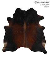 Chocolate X-Large Brazilian Cowhide Rug 6'8"H x 6'4"W #69519 by Hudson Hides