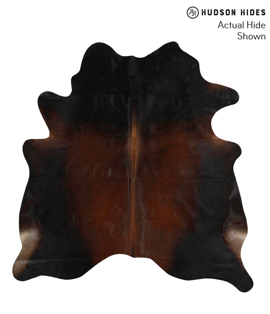 Chocolate X-Large Brazilian Cowhide Rug 6'8"H x 6'4"W #69519 by Hudson Hides