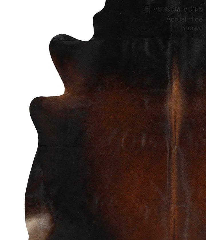 Chocolate X-Large Brazilian Cowhide Rug 6'8"H x 6'4"W #69519 by Hudson Hides