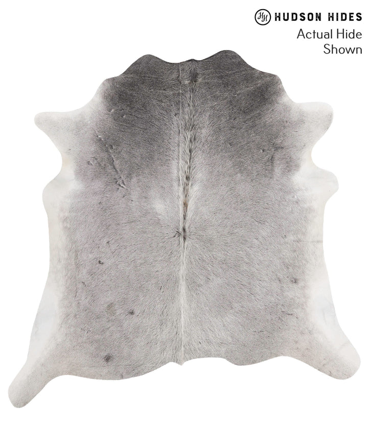 Medium Grey X-Large Brazilian Cowhide Rug 6'8"H x 6'7"W #69563 by Hudson Hides