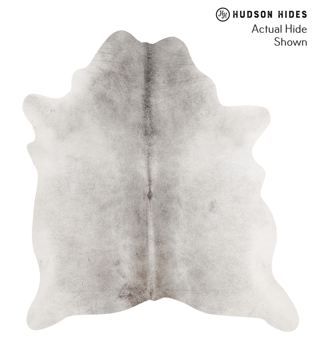 Medium Grey X-Large Brazilian Cowhide Rug 6'8"H x 6'2"W #69566 by Huds