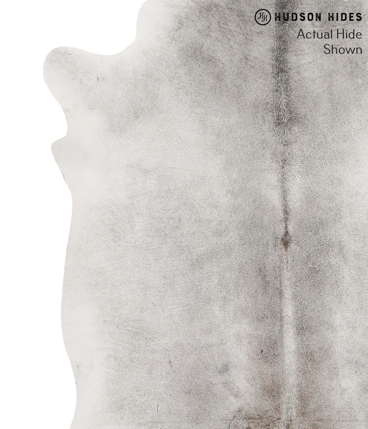 Medium Grey X-Large Brazilian Cowhide Rug 6'8"H x 6'2"W #69566 by Hudson Hides