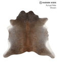 Grey with Beige X-Large Brazilian Cowhide Rug 6'1"H x 6'9"W #69594 by Hudson Hides