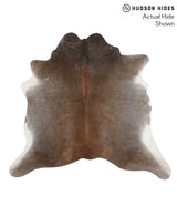 Grey with Beige X-Large Brazilian Cowhide Rug 6'1"H x 6'9"W #69594 by Hudson Hides