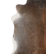 Grey with Beige X-Large Brazilian Cowhide Rug 6'1"H x 6'9"W #69594 by Hudson Hides