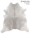 Medium Grey XX-Large Brazilian Cowhide Rug 7'11