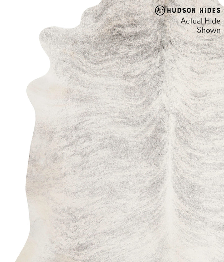 Grey Brindle X-Large Brazilian Cowhide Rug 6'4"H x 6'5"W #69696 by Hudson Hides