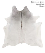 Medium Grey X-Large Brazilian Cowhide Rug 6'9"H x 6'8"W #69711 by Hudson Hides
