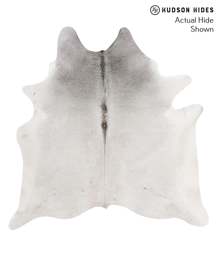 Medium Grey X-Large Brazilian Cowhide Rug 6'9"H x 6'8"W #69711 by Hudson Hides