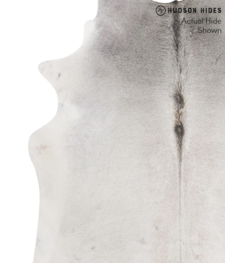 Medium Grey X-Large Brazilian Cowhide Rug 6'9"H x 6'8"W #69711 by Hudson Hides
