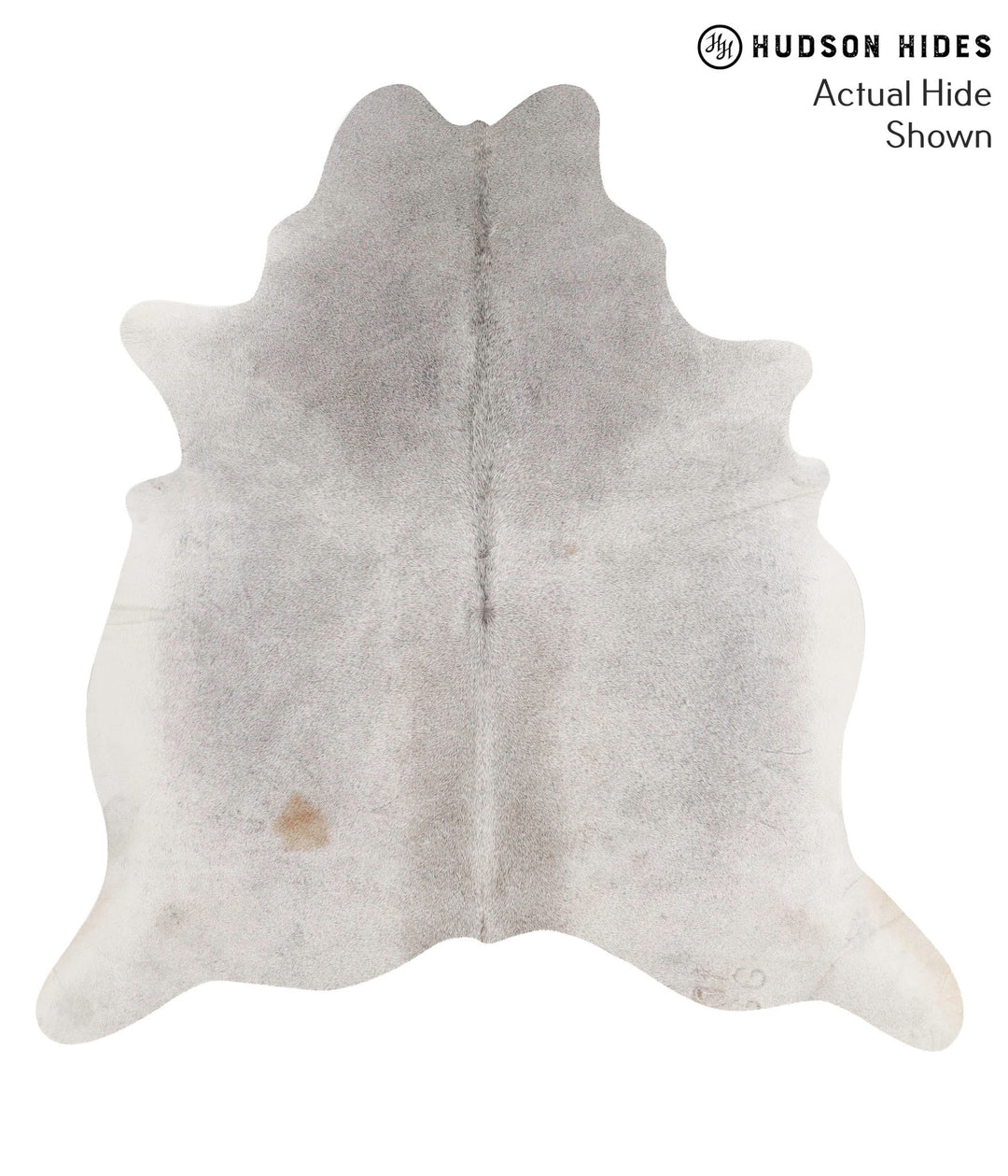 Medium Grey X-Large Brazilian Cowhide Rug 6'9"H x 6'5"W #69733 by Huds