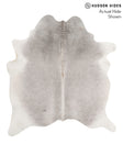 Medium Grey Large Brazilian Cowhide Rug 6'6"H x 5'11"W #69734 by Hudson Hides
