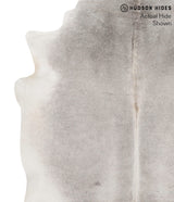 Medium Grey Large Brazilian Cowhide Rug 6'6"H x 5'11"W #69734 by Hudson Hides