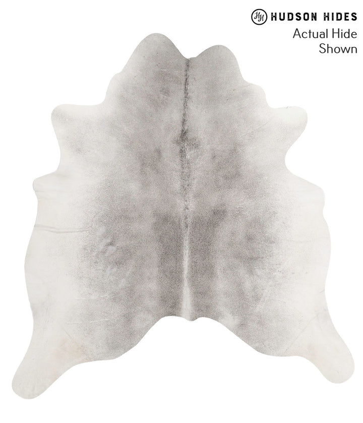 Medium Grey X-Large Brazilian Cowhide Rug 7'0"H x 6'7"W #69736 by Hudson Hides