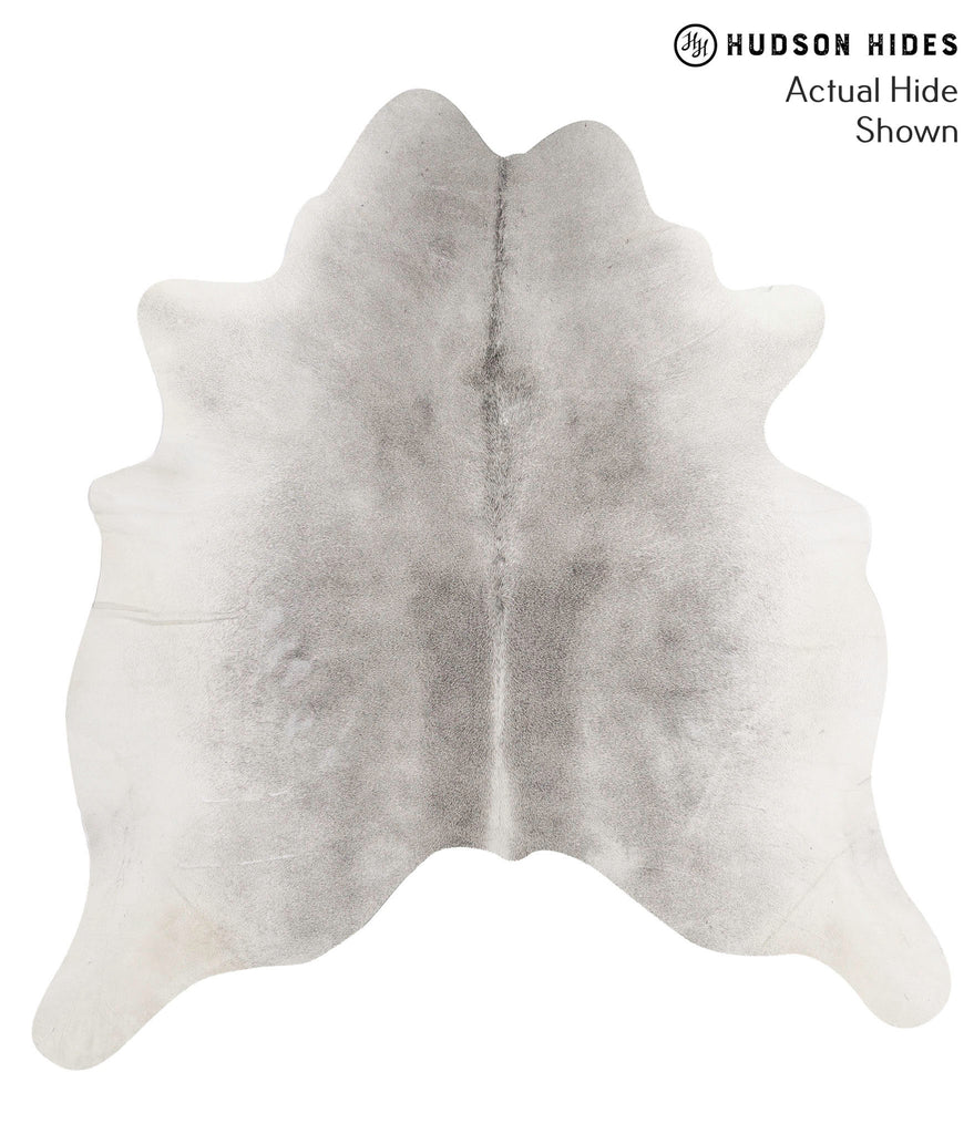 Medium Grey X-Large Brazilian Cowhide Rug 7'0"H x 6'7"W #69736 by Hudson Hides