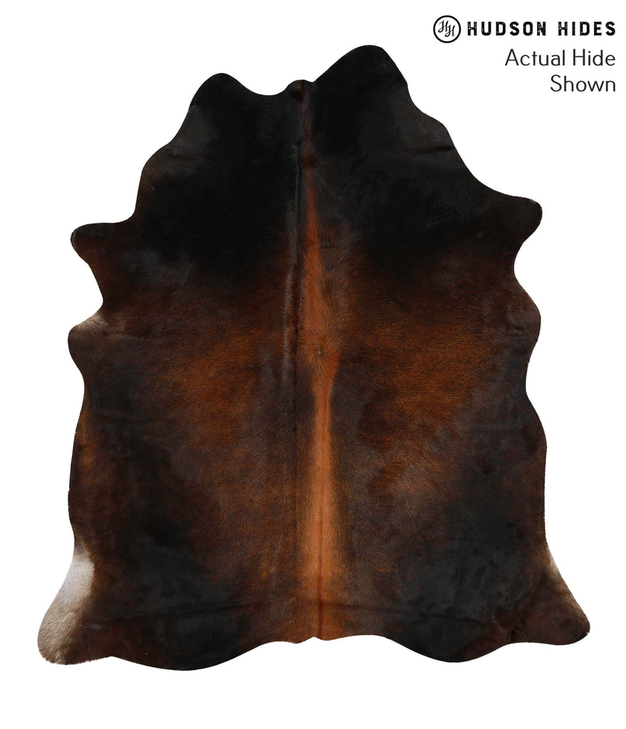 Chocolate X-Large Brazilian Cowhide Rug 6'11"H x 6'1"W #69769 by Hudson Hides