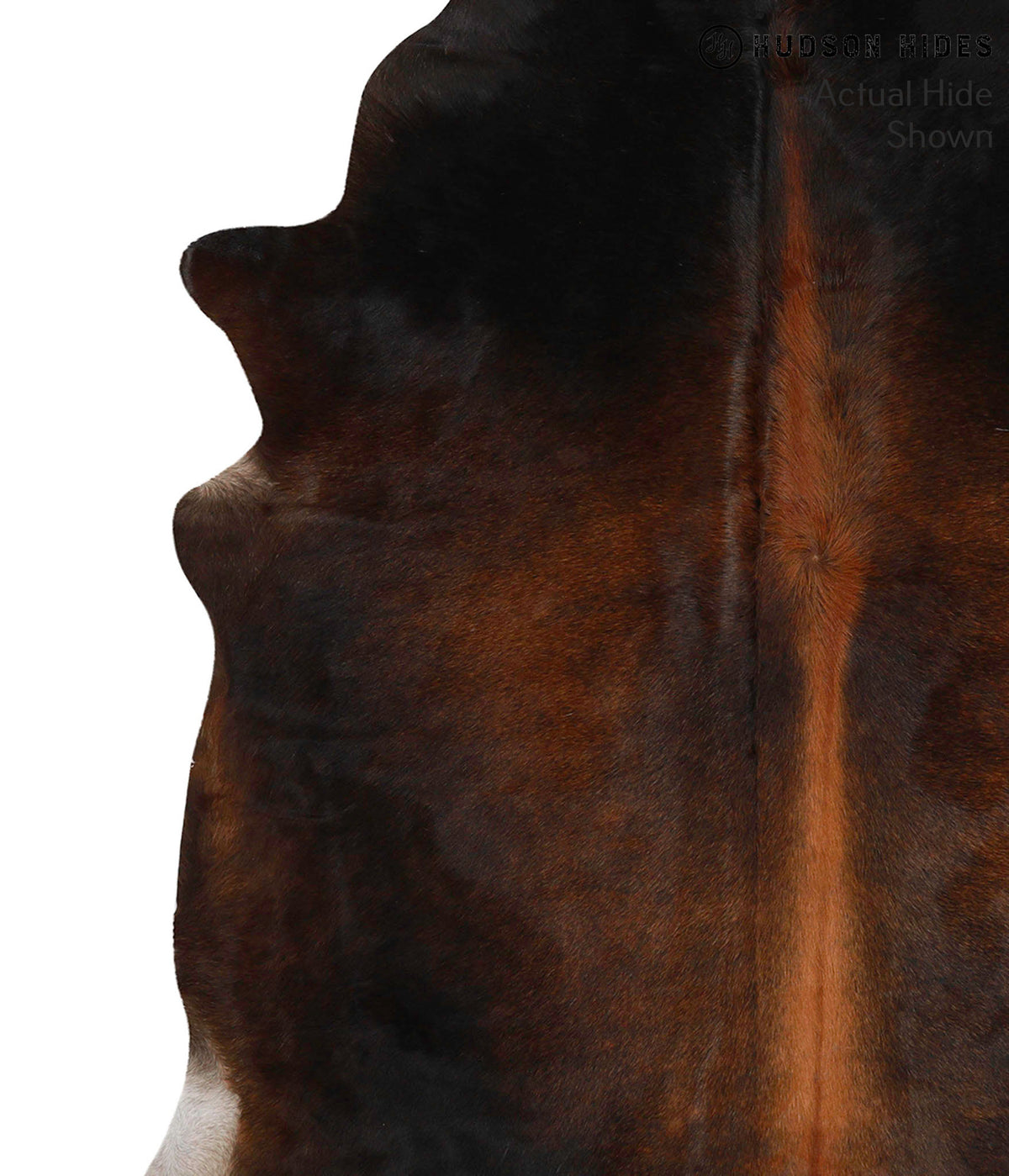 Chocolate X-Large Brazilian Cowhide Rug 6'11"H x 6'1"W #69769 by Hudson Hides
