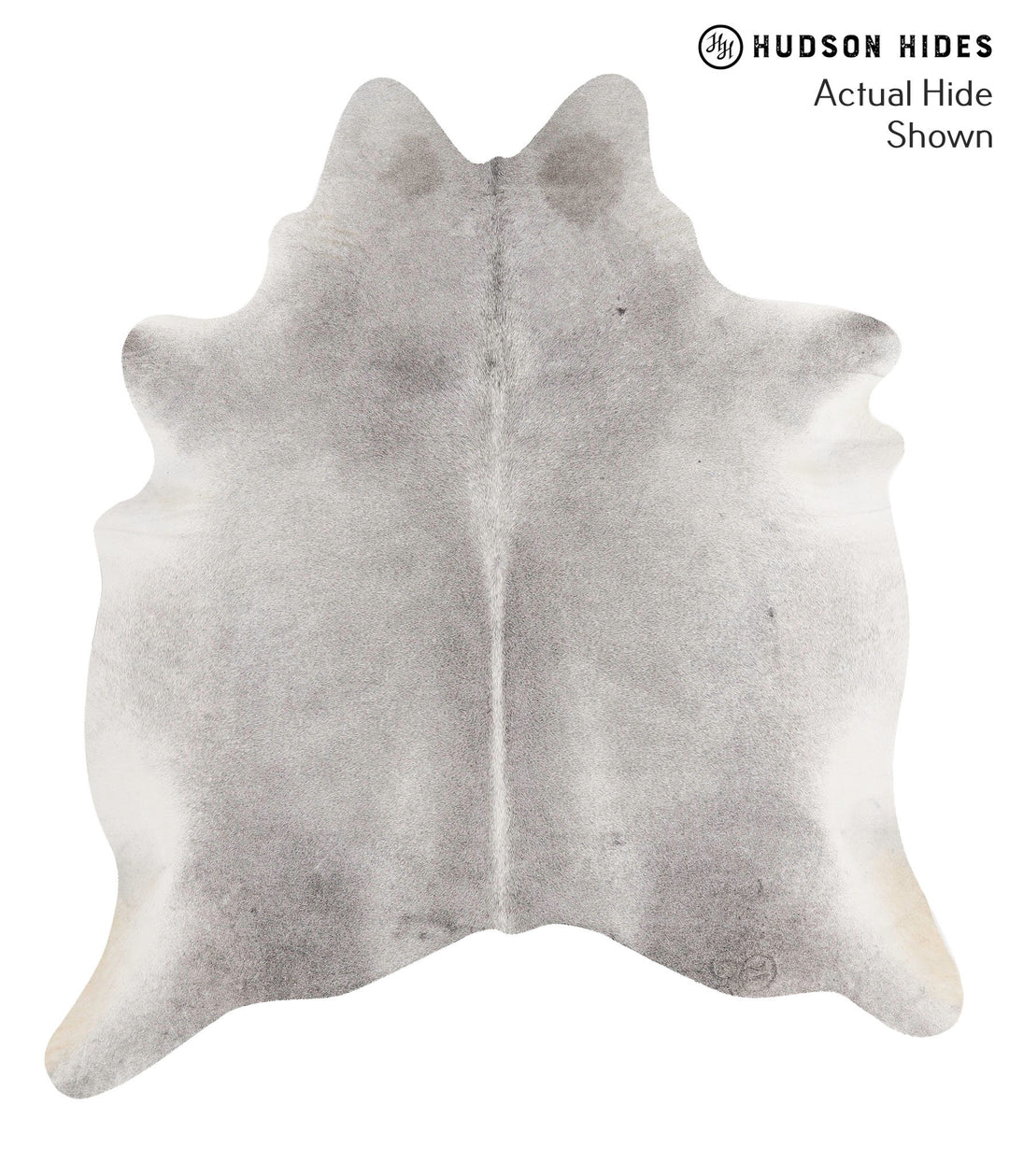 Medium Grey X-Large Brazilian Cowhide Rug 7'0"H x 6'4"W #69777 by Huds