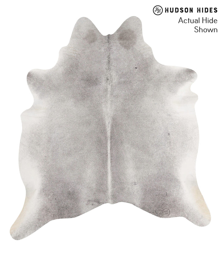 Medium Grey X-Large Brazilian Cowhide Rug 7'0"H x 6'4"W #69777 by Hudson Hides