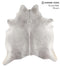Medium Grey X-Large Brazilian Cowhide Rug 7'0