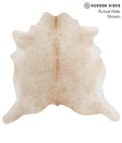 Beige X-Large Brazilian Cowhide Rug 6'8"H x 7'0"W #69821 by Hudson Hides