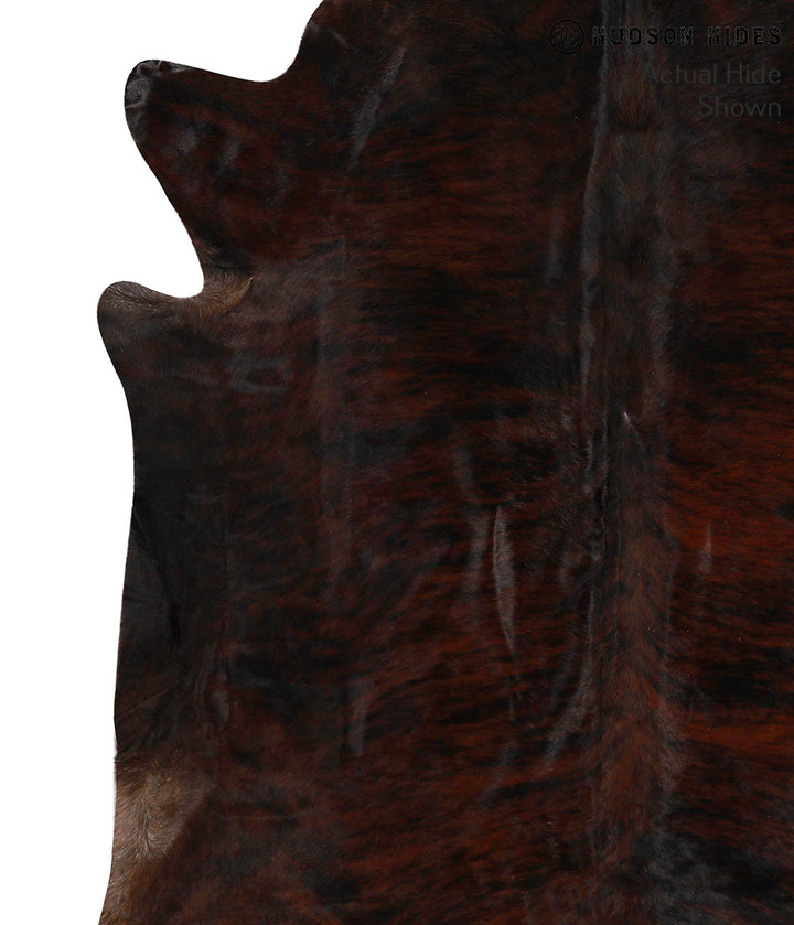 Dark Brindle X-Large Brazilian Cowhide Rug 7'5"H x 6'7"W #69848 by Hudson Hides