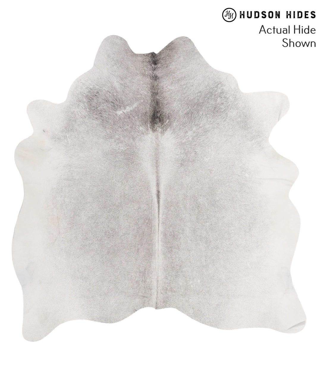 Medium Grey X-Large Brazilian Cowhide Rug 6'7"H x 6'4"W #69855 by Huds