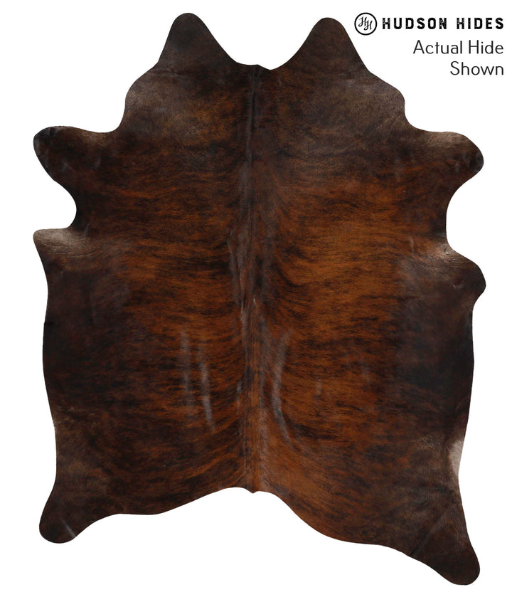 Dark Brindle X-Large Brazilian Cowhide Rug 7'4"H x 6'1"W #69862 by Hudson Hides