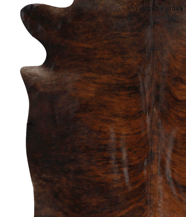 Dark Brindle X-Large Brazilian Cowhide Rug 7'4"H x 6'1"W #69862 by Hudson Hides