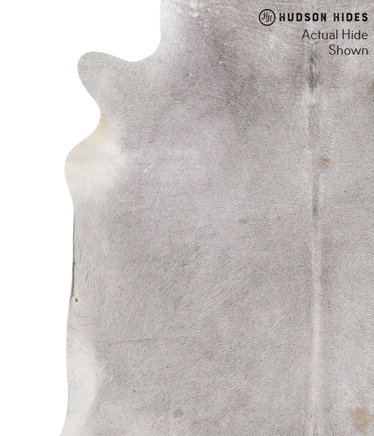 Medium Grey XX-Large Brazilian Cowhide Rug 7'5"H x 6'10"W #69869 by Hudson Hides